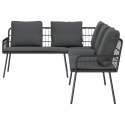 VidaXL Sofa z poduszką Szary 61.5 x 123 x 82cm Metal