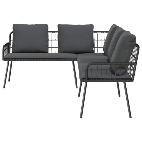 VidaXL Sofa z poduszką Szary 61.5 x 123 x 82cm Metal