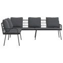 VidaXL Sofa z poduszką Szary 61.5 x 123 x 82cm Metal