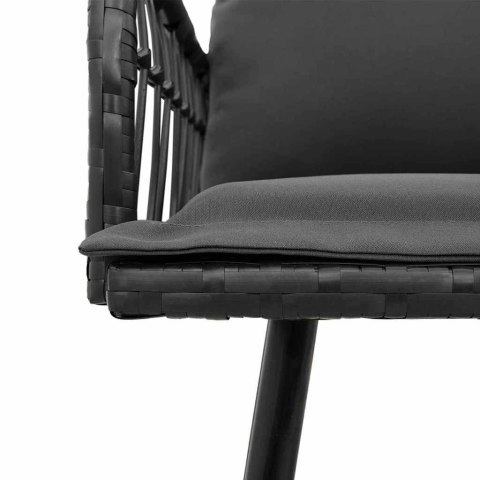 VidaXL Sofa z poduszką Szary 61.5 x 123 x 82cm Metal