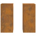 VidaXL Stojak na rośliny 2 pcs Rdzawy 24 x 24 x 55 cm