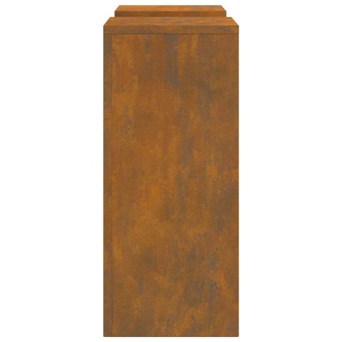 VidaXL Stojak na rośliny 2 pcs Rdzawy 24 x 24 x 55 cm