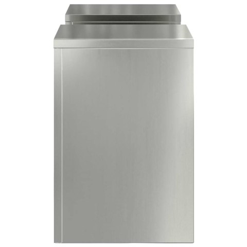 VidaXL Stojak na rośliny 2 pcs Srebrny 24 x 24 x 35 cm