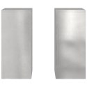 VidaXL Stojak na rośliny 2 pcs Srebrny 24 x 24 x 55 cm stal nierdzewna