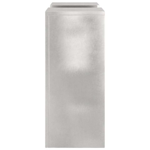 VidaXL Stojak na rośliny 2 pcs Srebrny 24 x 24 x 55 cm stal nierdzewna