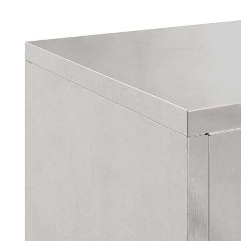 VidaXL Stojak na rośliny 2 pcs Srebrny 24 x 24 x 55 cm stal nierdzewna