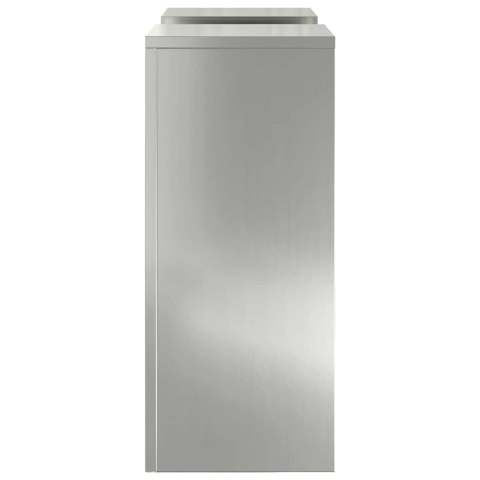 VidaXL Stojak na rośliny 2 pcs Srebrny 24 x 24 x 55 cm