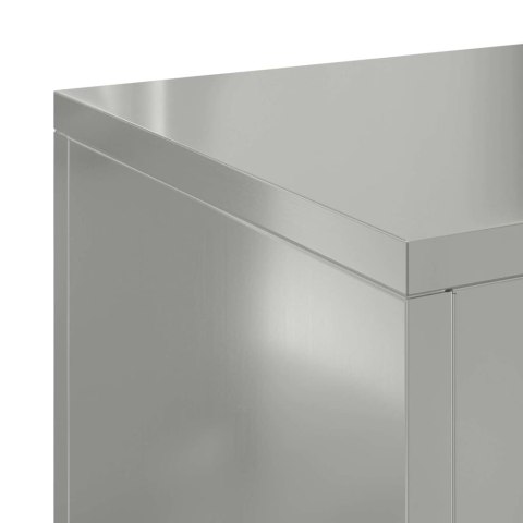 VidaXL Stojak na rośliny 2 pcs Srebrny 24 x 24 x 55 cm