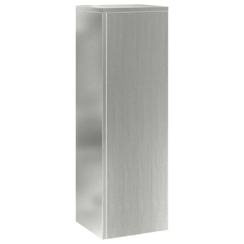 VidaXL Stojak na rośliny 2 pcs Srebrny 24 x 24 x 75 cm