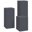 VidaXL Stojak na rośliny 3 pcs Antracyt Stal