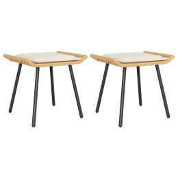 VidaXL Stołek ogrodowy 2 pcs Brązowy 50 x 40 x 45cm Poliester