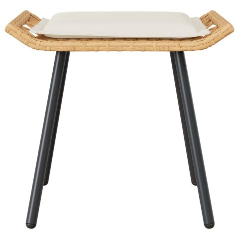 VidaXL Stołek ogrodowy 2 pcs Brązowy 50 x 40 x 45cm Poliester