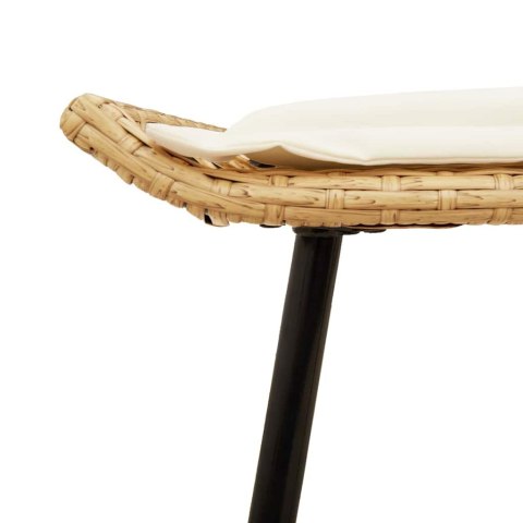 VidaXL Stołek ogrodowy 2 pcs Brązowy 50 x 40 x 45cm Poliester