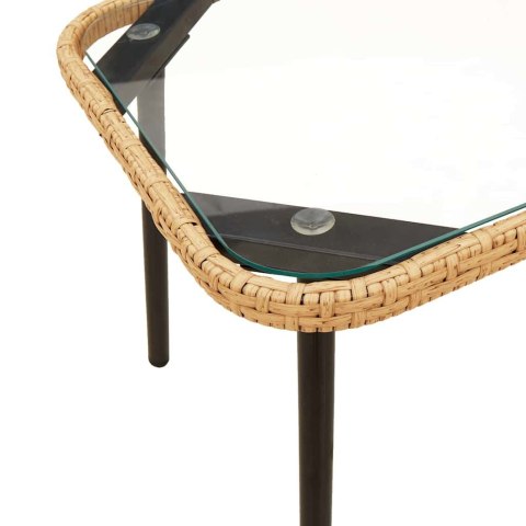 VidaXL Stolik kawowy Brązowy i czarny 90 x 45 x 43 cm