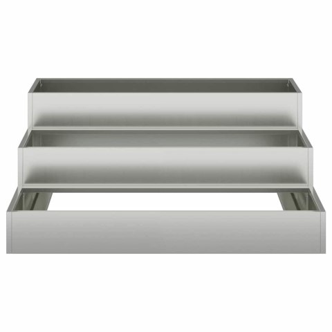 DONICZKA OGRODOWA SREBRNY 90X90X35CM STAL GALWANIZOWANA