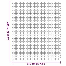 VidaXL Dywan pod namiot Antracyt 400 × 350 cm Poliester