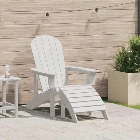 VidaXL Krzesło Adirondack Biały 74 x 82 x 92cm HDPE
