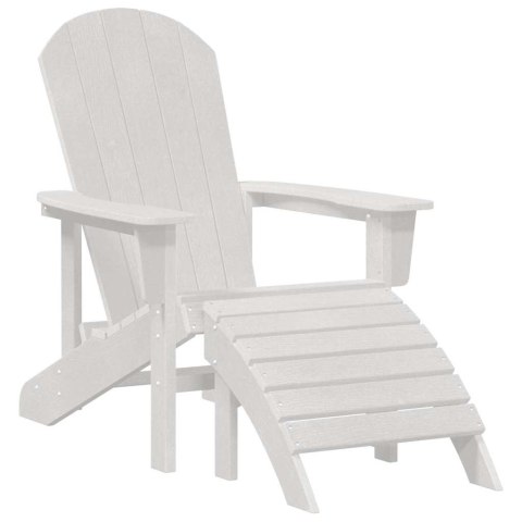 VidaXL Krzesło Adirondack Biały 74 x 82 x 92cm HDPE