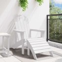VidaXL Krzesło Adirondack Biały 74 x 82 x 92cm HDPE