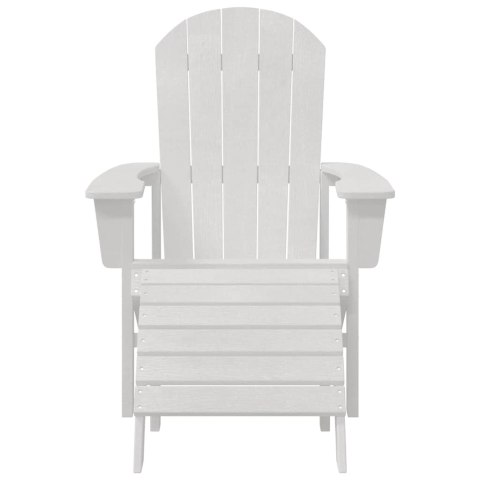 VidaXL Krzesło Adirondack Biały 74 x 82 x 92cm HDPE