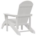 VidaXL Krzesło Adirondack Biały 74 x 82 x 92cm HDPE
