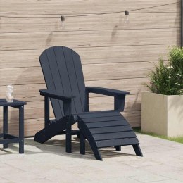 VidaXL Krzesło Adirondack Granatowy 74 x 82 x 92cm HDPE