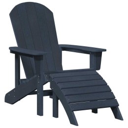 VidaXL Krzesło Adirondack Granatowy 74 x 82 x 92cm HDPE