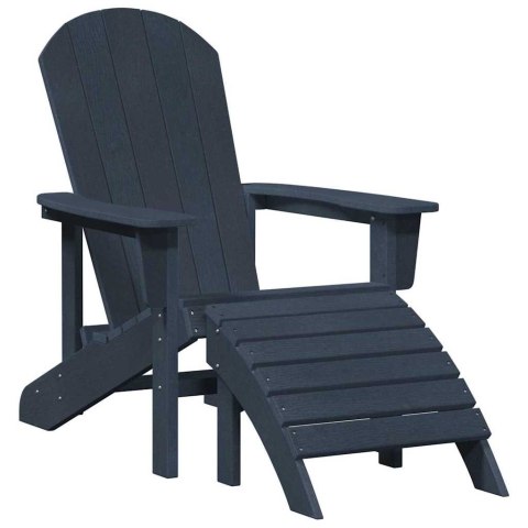 VidaXL Krzesło Adirondack Granatowy 74 x 82 x 92cm HDPE
