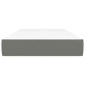 VidaXL Materac kieszeniowy, ciemnoszary, 120x190x20 cm, tkanina