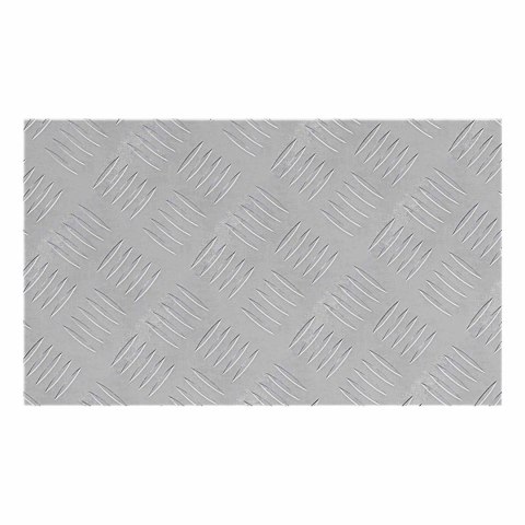 VidaXL Płytki w Szachownicę 2 pcs Srebrny 50 x 30 cm Aluminium