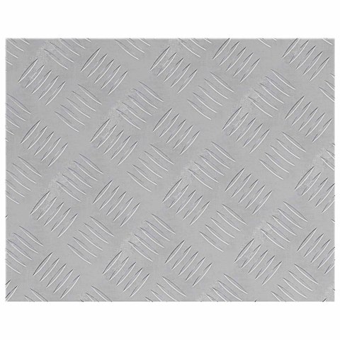 VidaXL Płytki w Szachownicę 4 pcs Srebrny 50 x 40 cm Aluminium