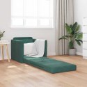 VidaXL Sofa Bed Ciemna zieleń 74 x 77 x 81 cm Aksamit