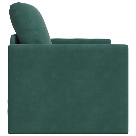 VidaXL Sofa Bed Ciemna zieleń 74 x 77 x 81 cm Aksamit