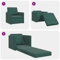 VidaXL Sofa Bed Ciemna zieleń 74 x 77 x 81 cm Aksamit