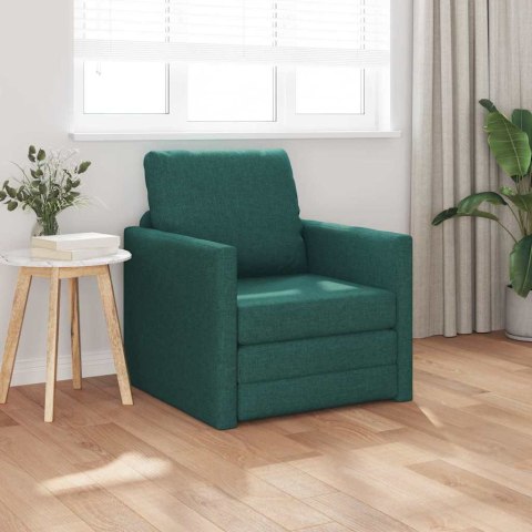 VidaXL Sofa Bed Ciemna zieleń 74 x 77 x 81 cm Aksamit