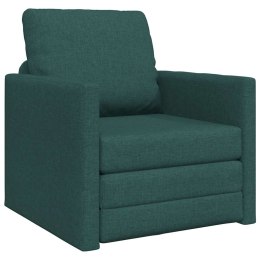 VidaXL Sofa Bed Ciemna zieleń 74 x 77 x 81 cm Aksamit