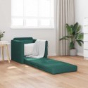 VidaXL Sofa Bed Ciemna zieleń 74 x 77 x 81 cm Aksamit