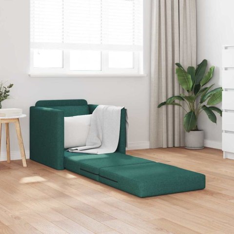 VidaXL Sofa Bed Ciemna zieleń 74 x 77 x 81 cm Aksamit