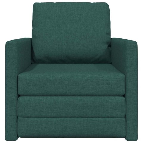 VidaXL Sofa Bed Ciemna zieleń 74 x 77 x 81 cm Aksamit