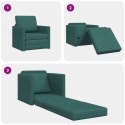 VidaXL Sofa Bed Ciemna zieleń 74 x 77 x 81 cm Aksamit