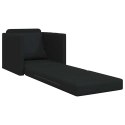 VidaXL Sofa Bed Czarny 74 x 77 x 81 cm Aksamit