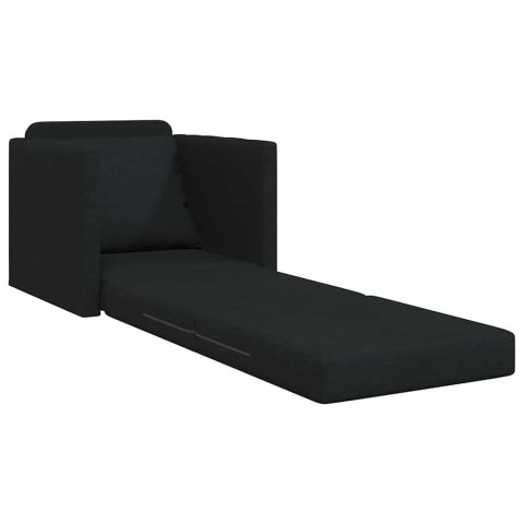 VidaXL Sofa Bed Czarny 74 x 77 x 81 cm Aksamit