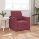 VidaXL Sofa Bed Czerwone wino 74 x 77 x 81 cm Aksamit