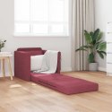 VidaXL Sofa Bed Czerwone wino 74 x 77 x 81 cm Aksamit