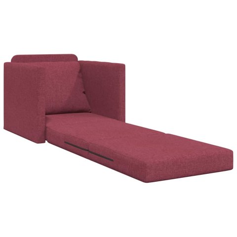 VidaXL Sofa Bed Czerwone wino 74 x 77 x 81 cm Aksamit