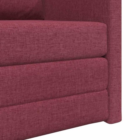 VidaXL Sofa Bed Czerwone wino 74 x 77 x 81 cm Aksamit