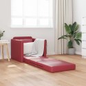 VidaXL Sofa Bed Czerwone wino 74 x 77 x 81 cm Aksamit