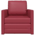 VidaXL Sofa Bed Czerwone wino 74 x 77 x 81 cm Aksamit