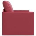 VidaXL Sofa Bed Czerwone wino 74 x 77 x 81 cm Aksamit
