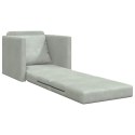 VidaXL Sofa Bed Jasnoszary 74 x 77 x 81 cm Aksamit